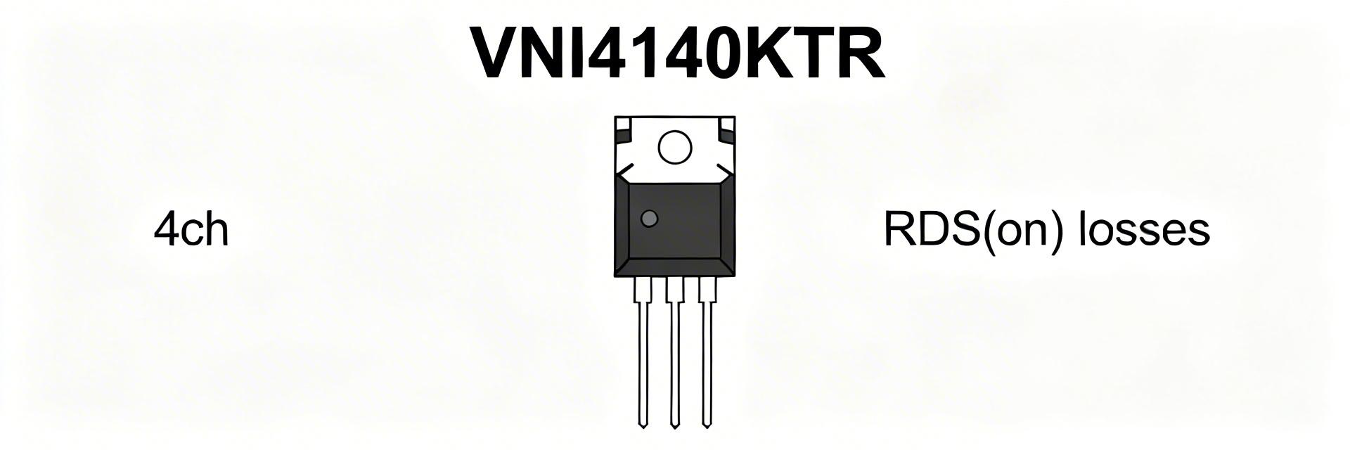 VNI4140KTR Performance Report: RDS(on), Current & Losses